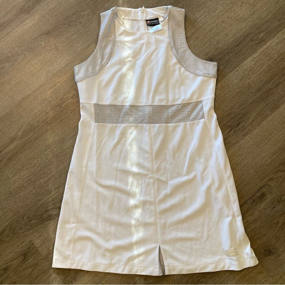 Lotto Vtg. White Tennis Dress L EUC